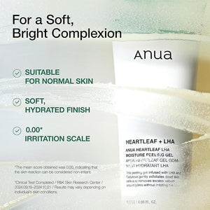 Anua - Heartleaf + LHA Moisture Peeling Gel (120ml)