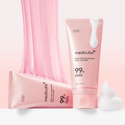 Medicube PDRN Pink Niacinamide Whip Cleanser (120g)